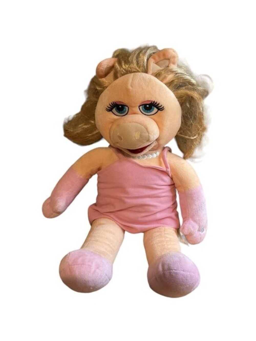 VTG 2011 Build A Bear Miss Piggy Puppet Plush Doll Pink Dress Muppets Y2K Kidcor